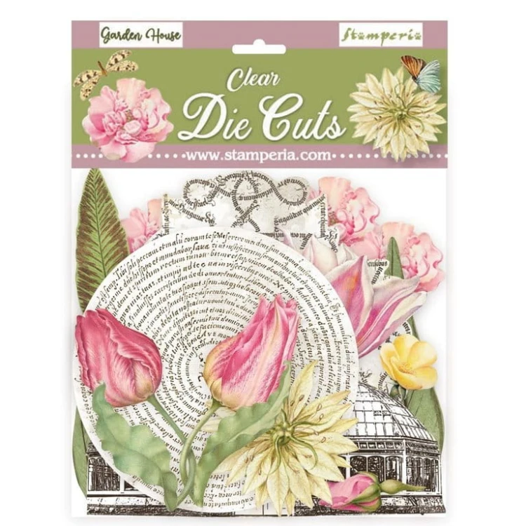 Zestaw elementów Clear Die Cuts Romantic Garden House - Stamperia (DFLDCP25)