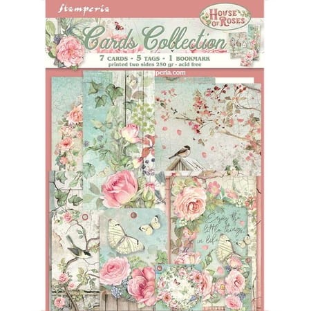 Zestaw kart House of Roses- Stamperia (SBCARD04)