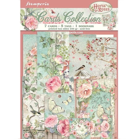 Zestaw kart House of Roses- Stamperia (SBCARD04)