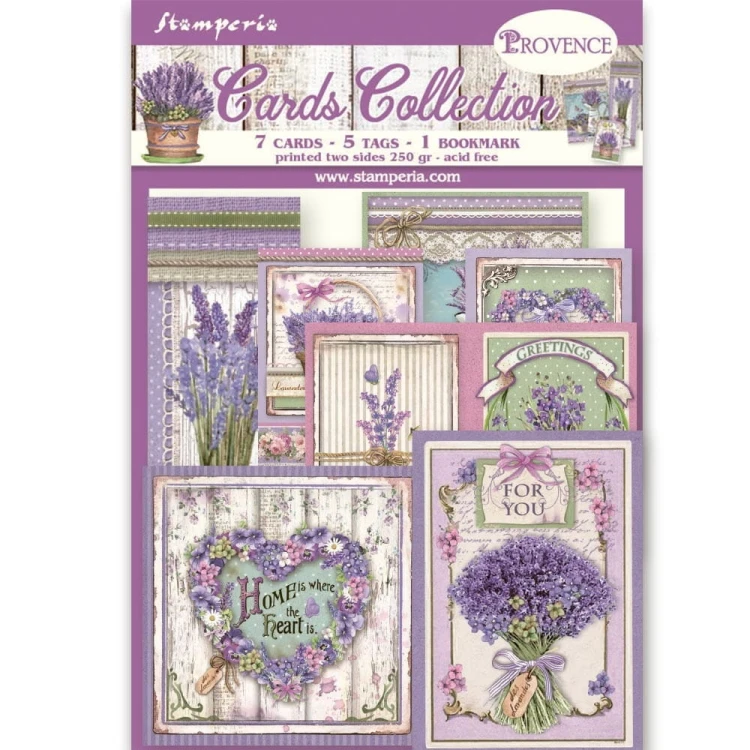 Zestaw kart Pink Christmas - Stamperia (SBCARD11)