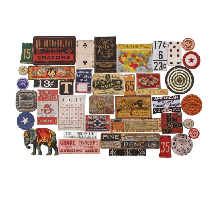 Ozdoby tekturowe Baseboards Junk Drawer - Tim Holtz (TH94044)