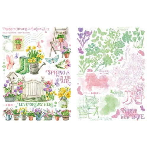Transfer Grow with Love Rub-On Transfers - Graphic 45 (4502821)