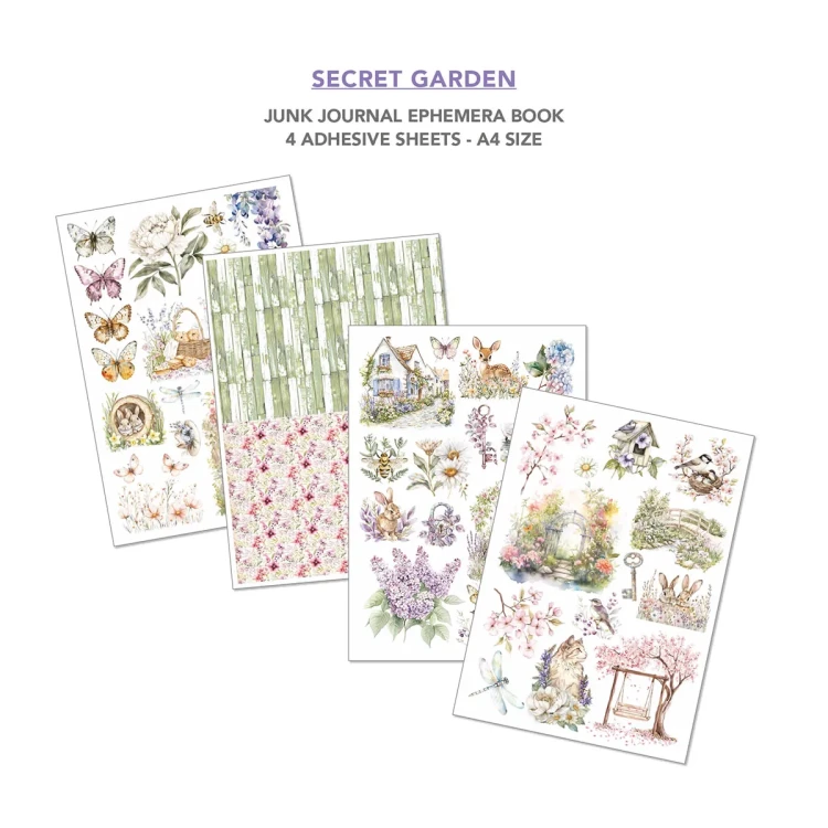 Papier do scrapbookingu A4 "Secret Garden" Ephemera Book - Ciao Bella (CBB007)5