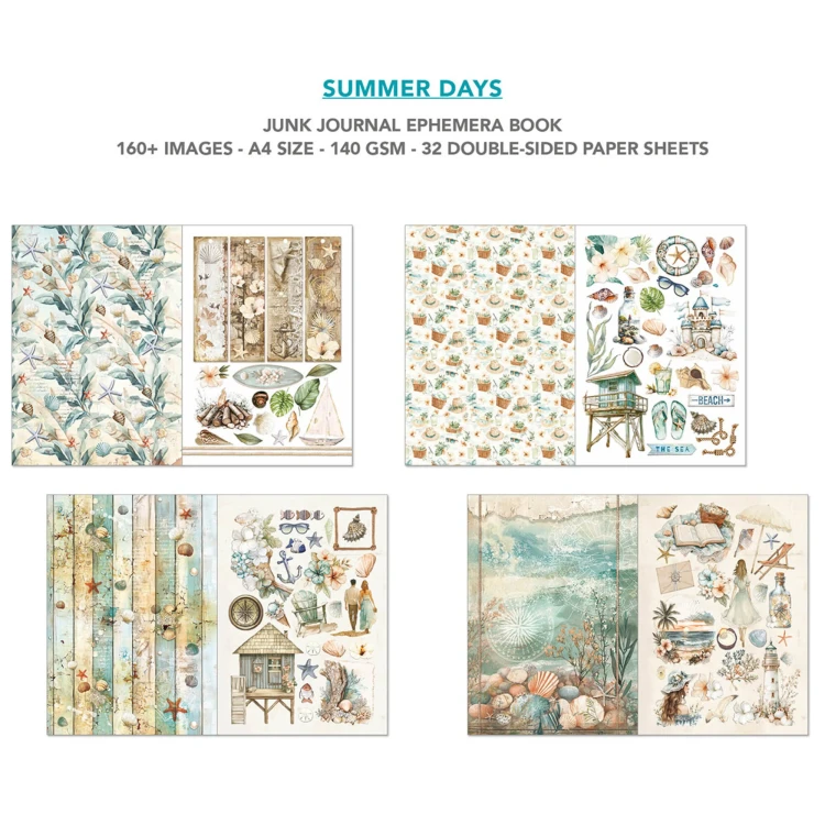 Papier-do-scrapbookingu-A4-ciao-bella-summer-days-a4-junk-journal-ephemera-book_3.webp