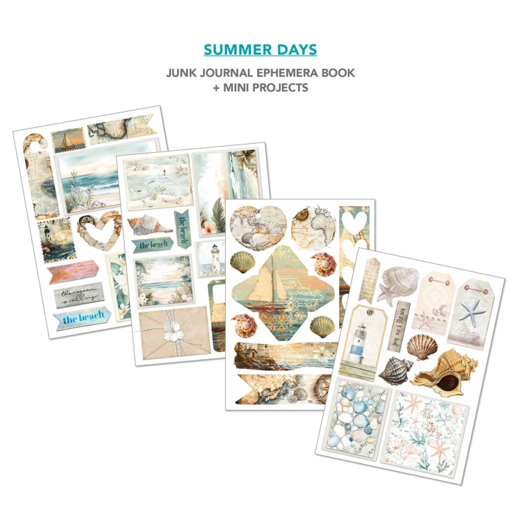 Papier-do-scrapbookingu-A4-ciao-bella-summer-days-a4-junk-journal-ephemera-book_5.webp