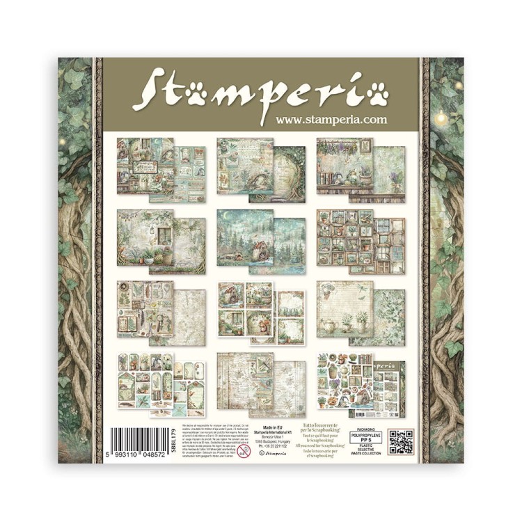 Zestaw papierów do scrapbookingu 30x30 - Herbarium Silvae - Stamperia SBBL179_13.jpg