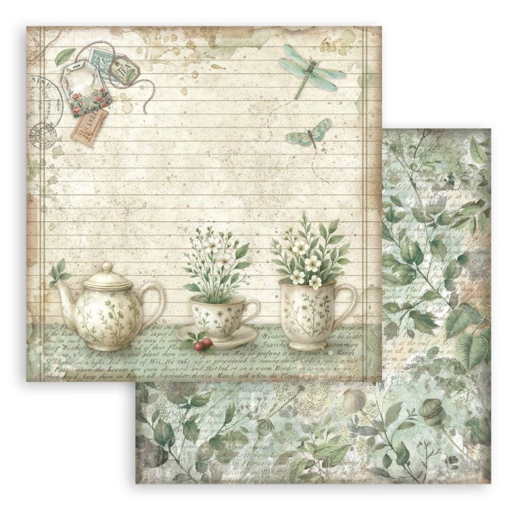 Zestaw papierów do scrapbookingu 20x20 Herbarium Silvae - Stamperia SBBS135_9.jpg