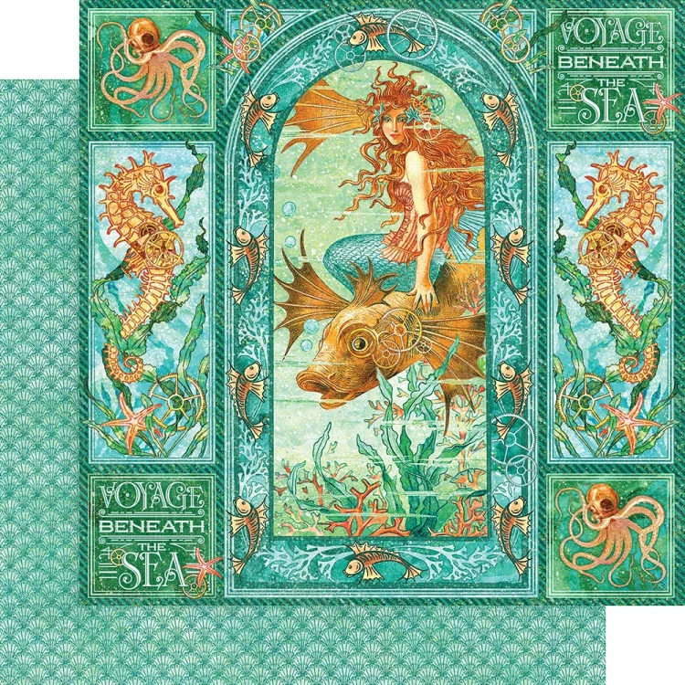 Arkusz papieru 30 x 30 Voyage Beneath the Sea - Graphic 45 4501320.webp