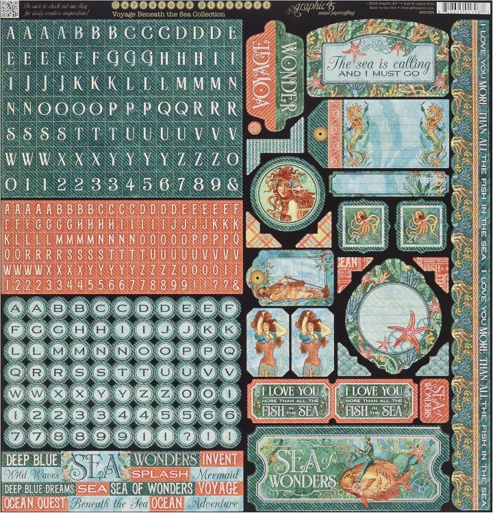 Zestaw naklejek Voyage Beneath the Sea Collection - Graphic45 (4501334).jpg