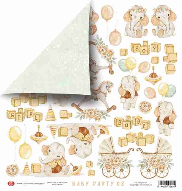 Arkusz papieru 30 x 30 Baby Party 08 - Craft&amp;you (CP-BAPAR08).jpg