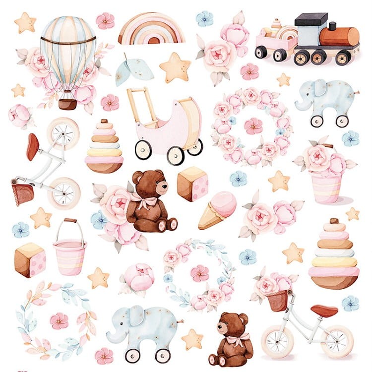 Arkusz papieru 30 x 30 Baby Toys 08 - Craft&amp;you CP-BT08.jpg