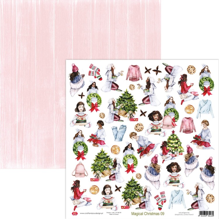 Kreatywny zestaw papierów 30,5x30,5cm - Magical Christmas - Craft&amp;you (CSET-MC-4)-4
