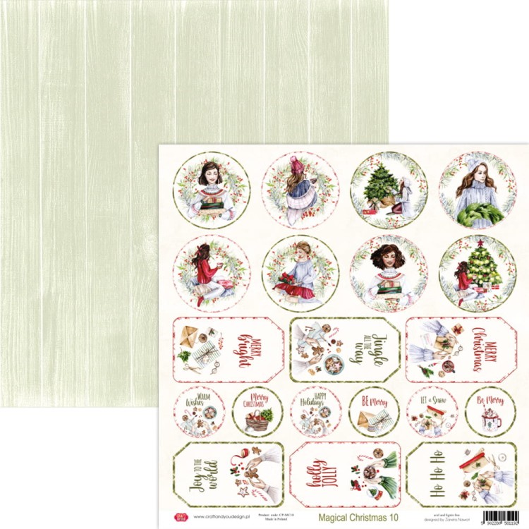 Kreatywny zestaw papierów 30,5x30,5cm - Magical Christmas - Craft&amp;you (CSET-MC-4)-5