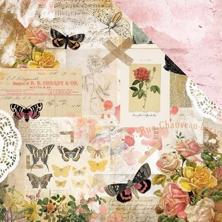Arkusz papieru 30 x 30 Expressions - Scrap Studio - KaiserCraft (P2631)