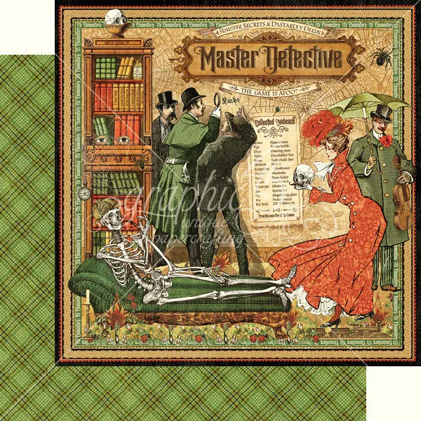 Arkusz papieru 30 x 30 Master Detective - Graphic 45 (4501562)