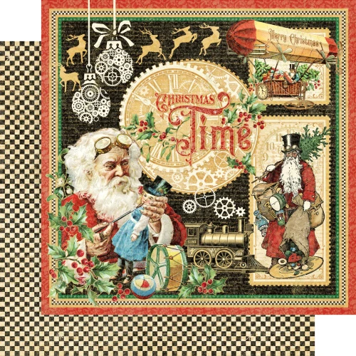 Arkusz papieru 30 x 30 Christmas Time - Graphic 45 (4502110)