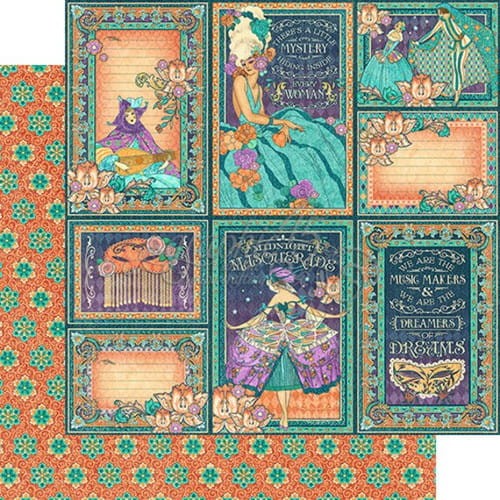 Arkusz papieru 30 x 30 Midnight Masquerade - Music Makers - Graphic 45-4501542.jpg