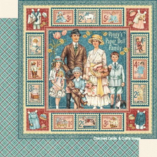 Arkusz papieru 30 x 30 Penny's Paper Doll Family - Graphic 45-4501580.jpg