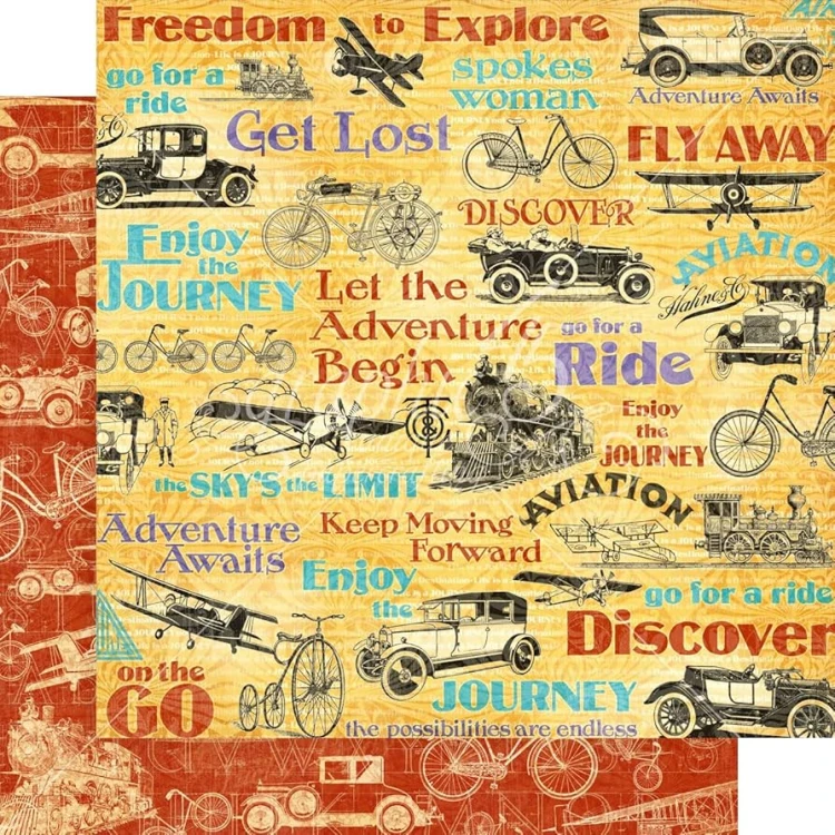 Arkusz papieru 30 x 30 Life's Journey - Fly Away - Graphic 45-4501944.jpg