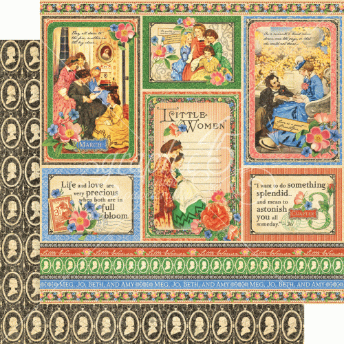 Arkusz papieru 30 x 30 Little Women - Something Spiendid - Graphic 45-4501653.gif