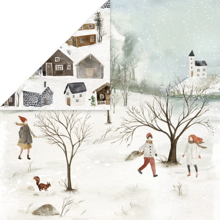 Arkusz papieru 30 x 30 Winter Holiday 02 - Craft&amp;you (CP-WH02)