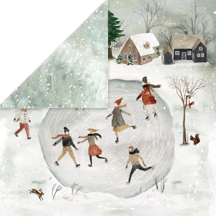 Arkusz papieru 30 x 30 Winter Holiday 04 - Craft&amp;you (CP-WH04)