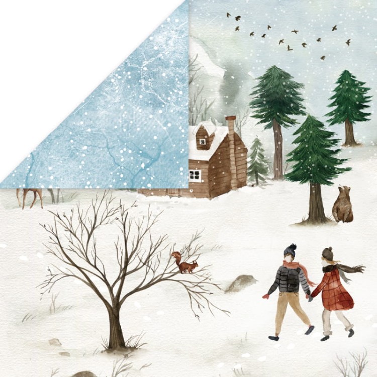 Arkusz papieru 30 x 30 Winter Holiday 05 - Craft&amp;you (CP-WH05)