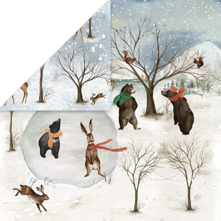 Arkusz papieru 30 x 30 Winter Holiday 06 - Craft&amp;you (CP-WH06)