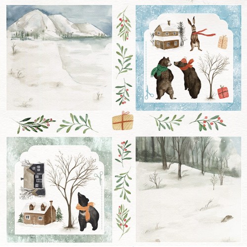 Arkusz papieru 30 x 30 Winter Holiday 08 - Craft&amp;you (CP-WH08)