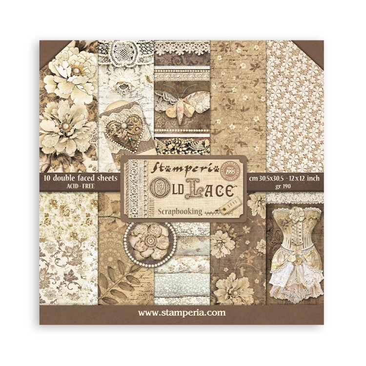 Zestaw papierów Old Lace 30x30cm 10szt Stamperia SBBL32.jpg