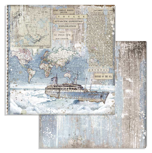 Zestaw papierów Arctic Antarctic 30x30cm 10szt Stamperia SBBL77-10T.png