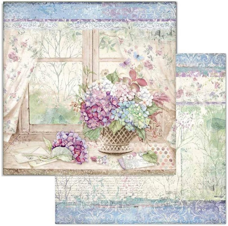 Zestaw papierów Hortensia 30x30cm 10szt Stamperia SBBL72-3.jpg