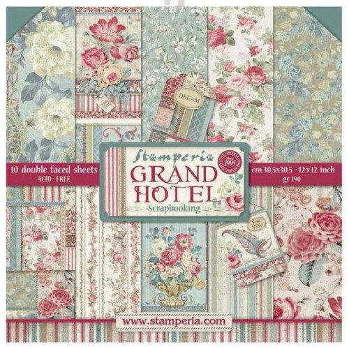 Zestaw papierów Grand hotel 30x30cm Stamperia SBBL57.jpg