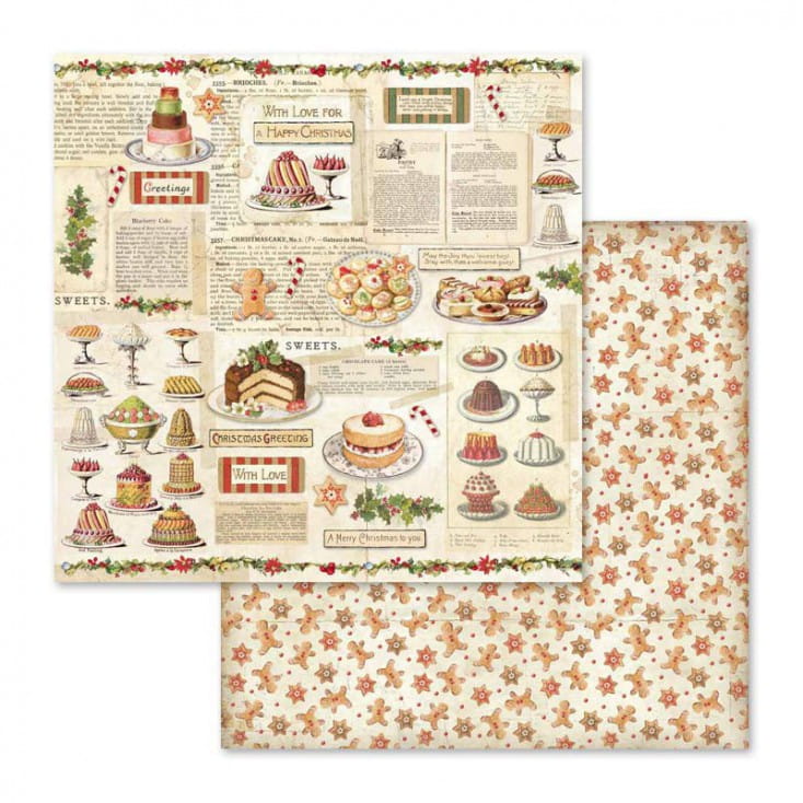 Zestaw papierów Christmas vintege 30x30cm Stamperia SBBL45-4.jpg