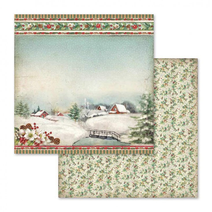 Zestaw papierów Christmas vintege 30x30cm Stamperia SBBL45-6.jpg