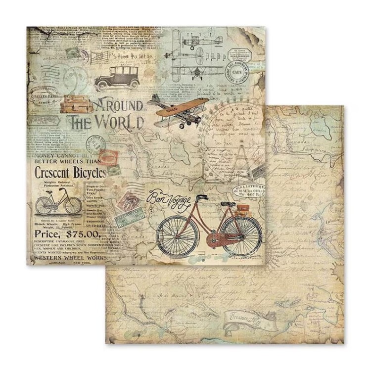 Zestaw papierów Around the world 30x30cm Stamperia SBBL28-4.jpg