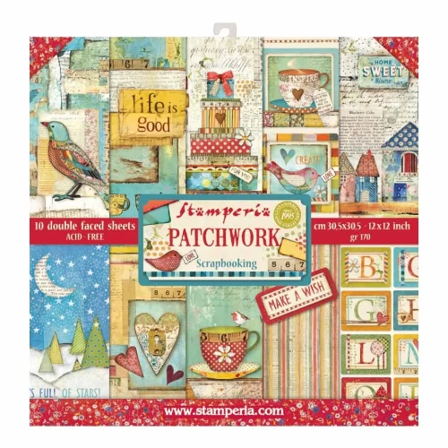 Zestaw papierów Patchwork 30x30cm Stamperia SBBL49.webp