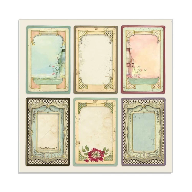 Zestaw jednostronnych papierów do scrapbookingu 30x30 "Alice" Maxi Pack (Single Face) - Stamperia SBBXLB08G-06.jpg