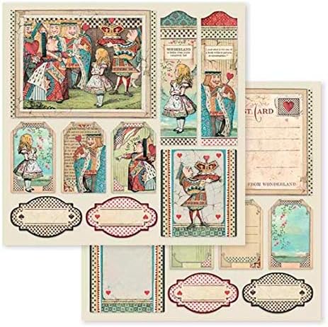 Zestaw papierów Alice 30x30cm Stamperia SBBL52-4.jpg
