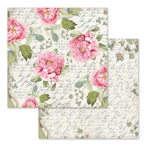 Zestaw papierów Letters &amp; Flowers 30x30cm Stamperia SBBL22-1.jpg