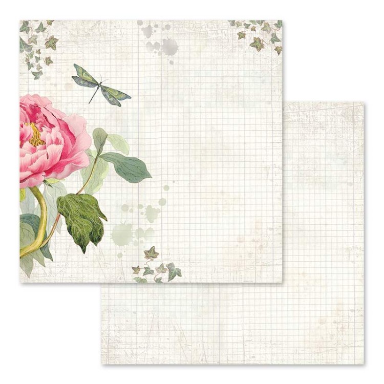 Zestaw papierów Letters &amp; Flowers 30x30cm Stamperia SBBL22-7.jpg