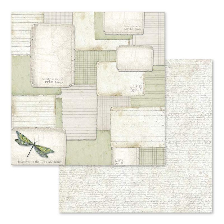 Zestaw papierów Letters &amp; Flowers 30x30cm Stamperia SBBL22-9.jpg