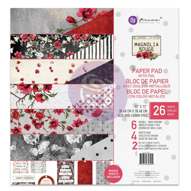 Zestaw papierów Magnolia Rouge 30x30 Prima Marketing 658205.jpg