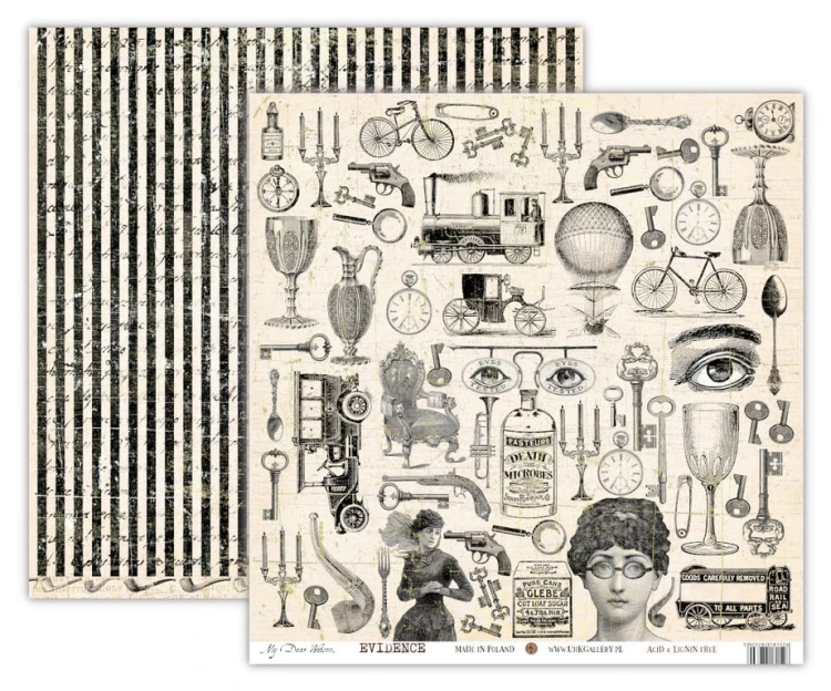 Zestaw papierów My Dear Holmes 30x30 UHK Gallery