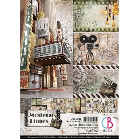 Zestaw papierów - Modern Time (Creative PAD) - A4 /9 szt Ciao Bella CBCL036.jpg