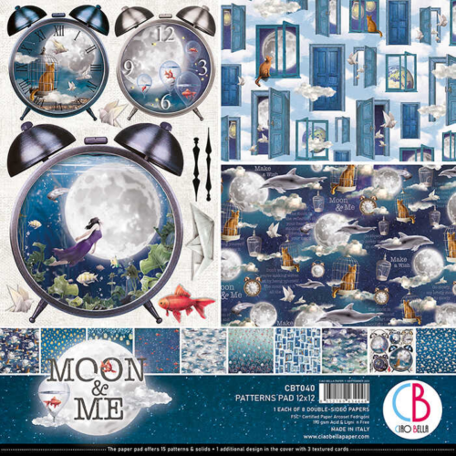 Zestaw papierów - Moon &amp; Me (tła) - 30x30cm /8 szt Ciao Bella CBT040.png