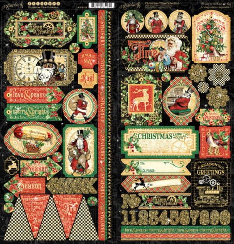 Zestaw papierów do scrapbookingu 30x30 Christmas Time- Collection Pack - Graphic45 4502119-1.jpg