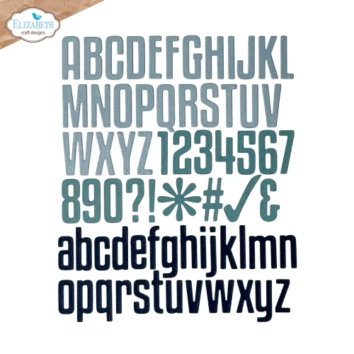 Zestaw wykrojników - Tall &amp; Bold Alphabet - ELIZABETH craft design 2341-02.webp