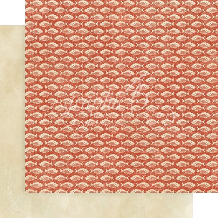 Zestaw papierów do scrapbookingu 30x30 Catch of the Day - Patterns Pack - Graphic45 4502177-3.jpg