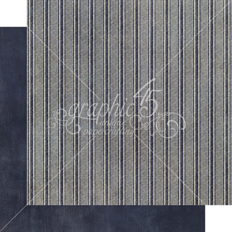 Zestaw papierów do scrapbookingu 30x30 Catch of the Day - Patterns Pack - Graphic45 4502177-5.jpg